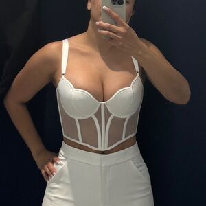 White Bustier